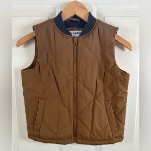 Old Navy Tan Quilted Vest